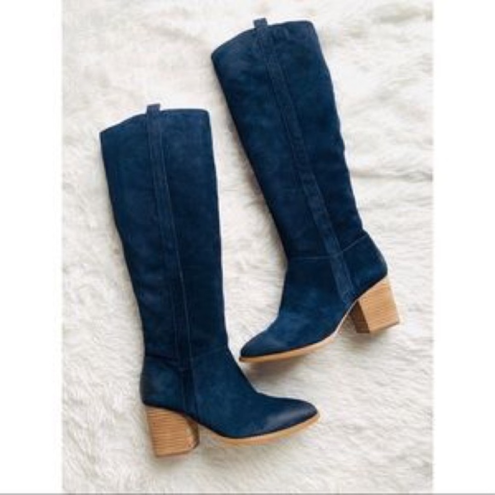 ATWELL | BLUE SUEDE BOOTS | 10